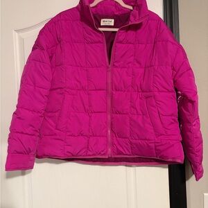 Women's Pink Puffer Jacket